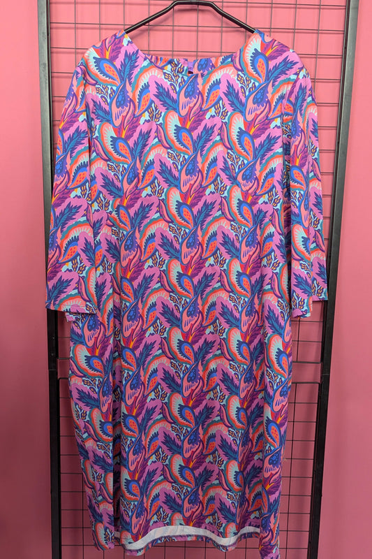 * Shift Dress in Petals Print - Sample