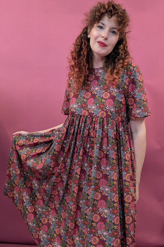 Smock Dress in Dandelion Firework