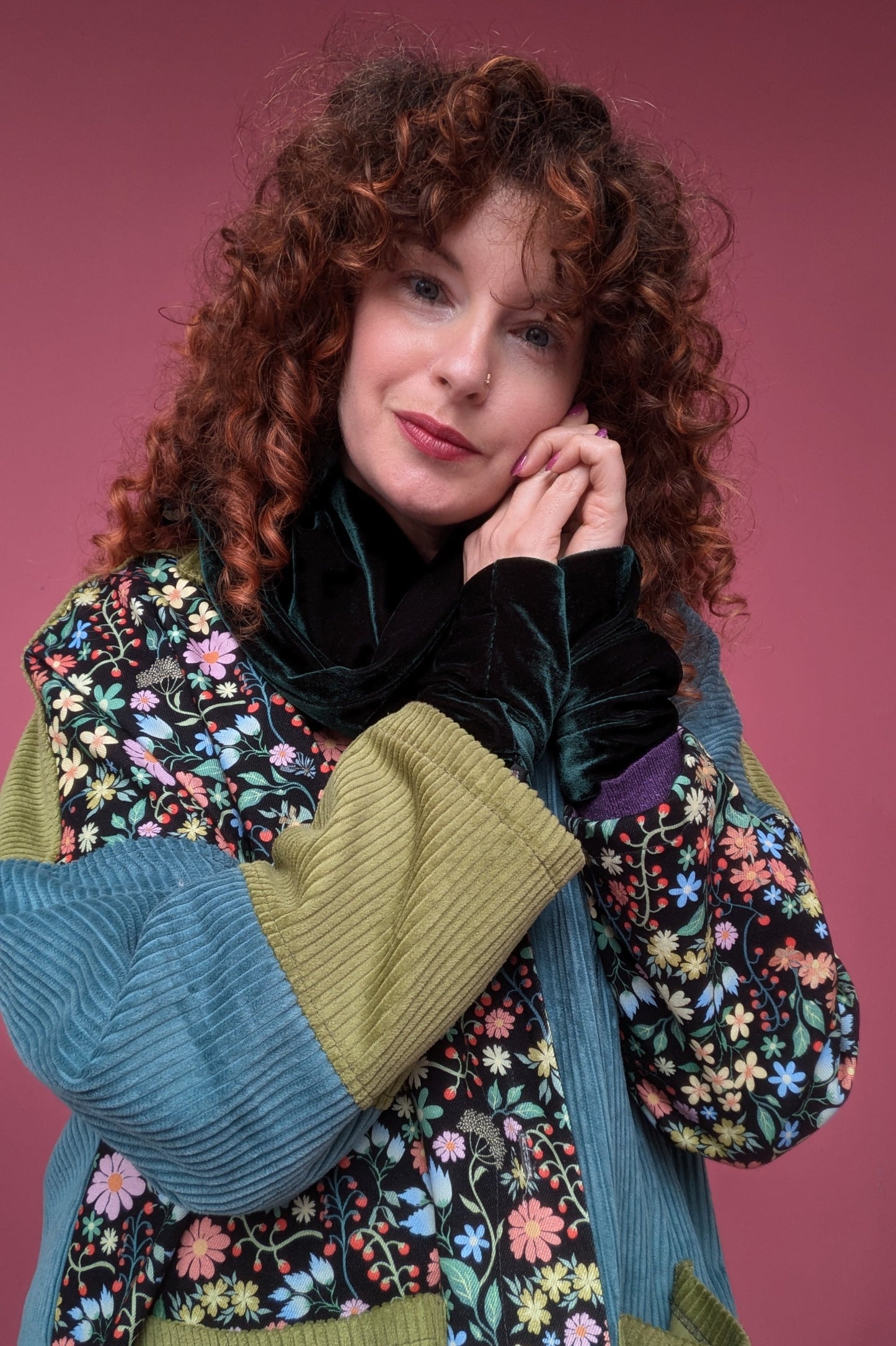 Wrist Warmers Set in Bottle Green