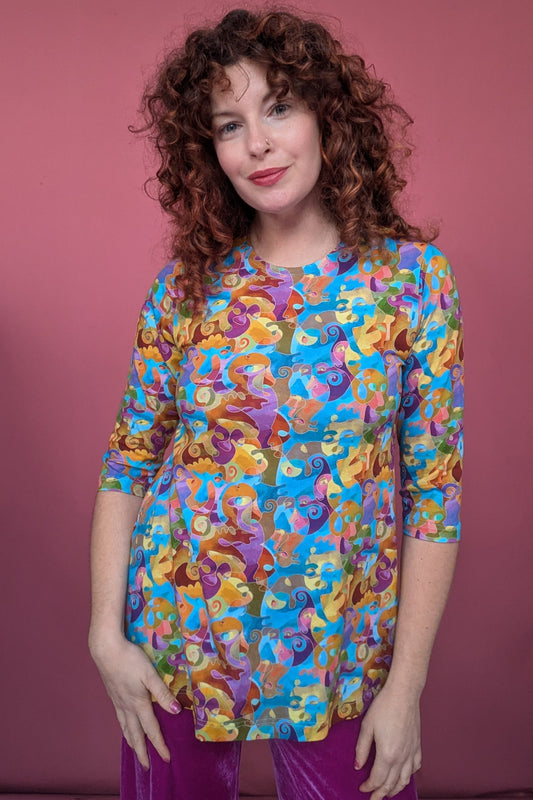 Swing Tunic in Picasso Faces
