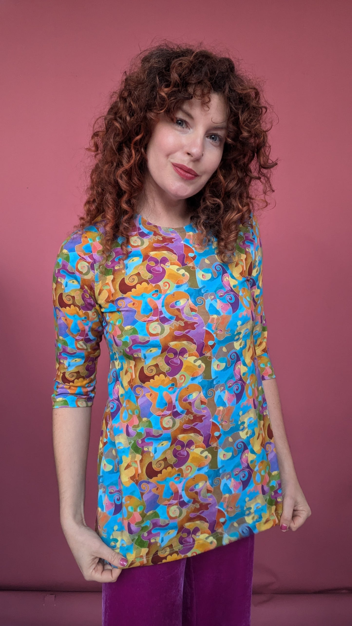 Swing Tunic in Picasso Faces