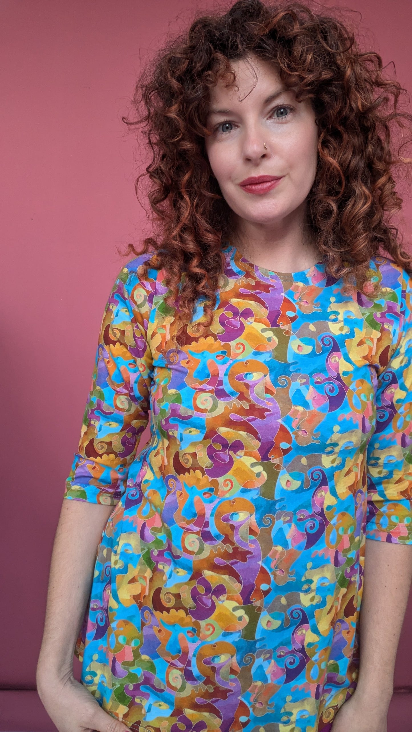 Swing Tunic in Picasso Faces