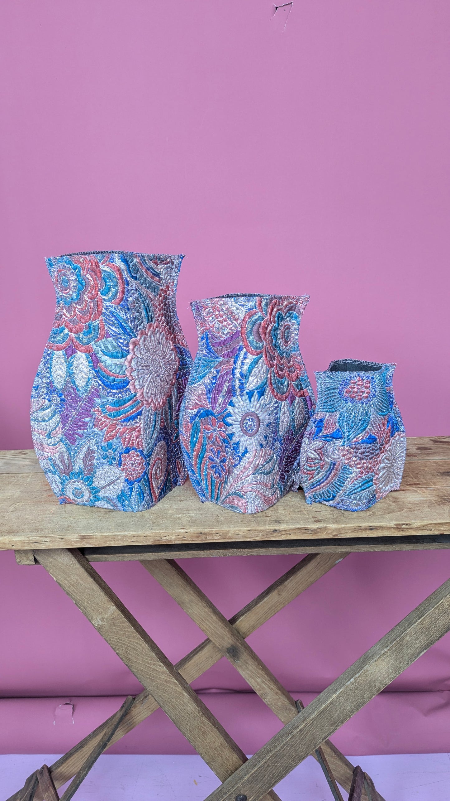 Pop Up Vase in Pastel Floral Fantasy