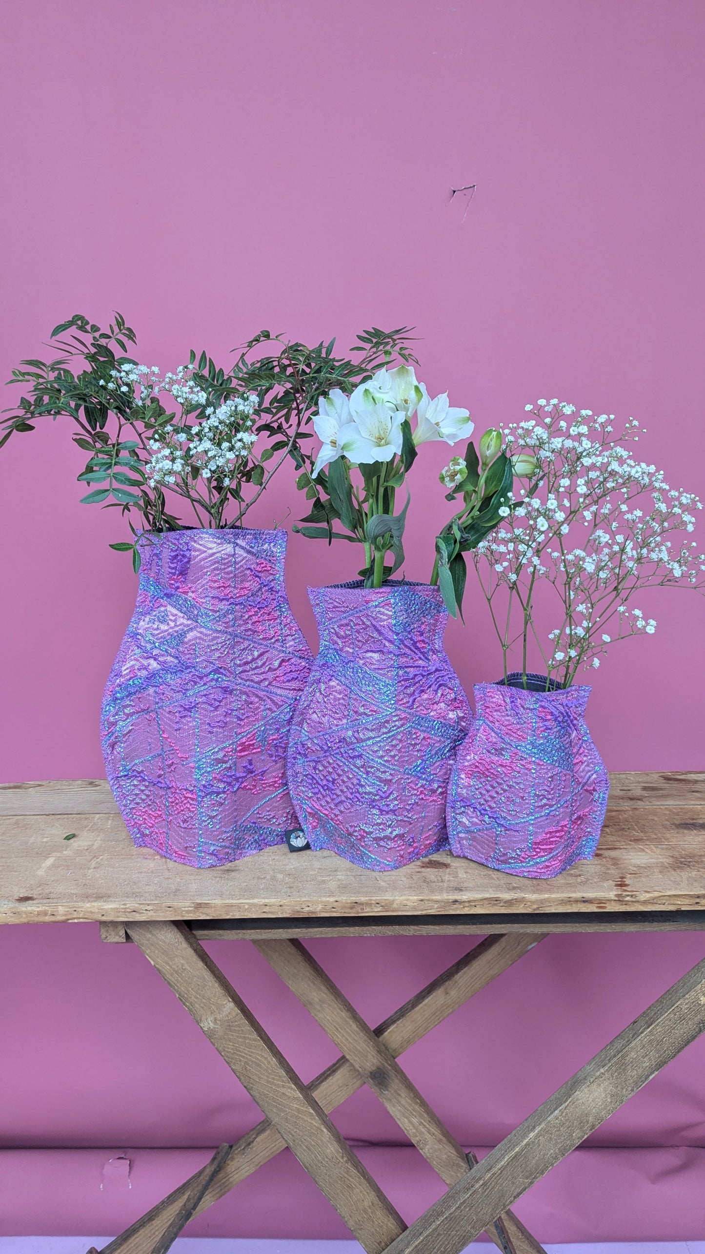 Pop Up Vases in Pretty in Pink