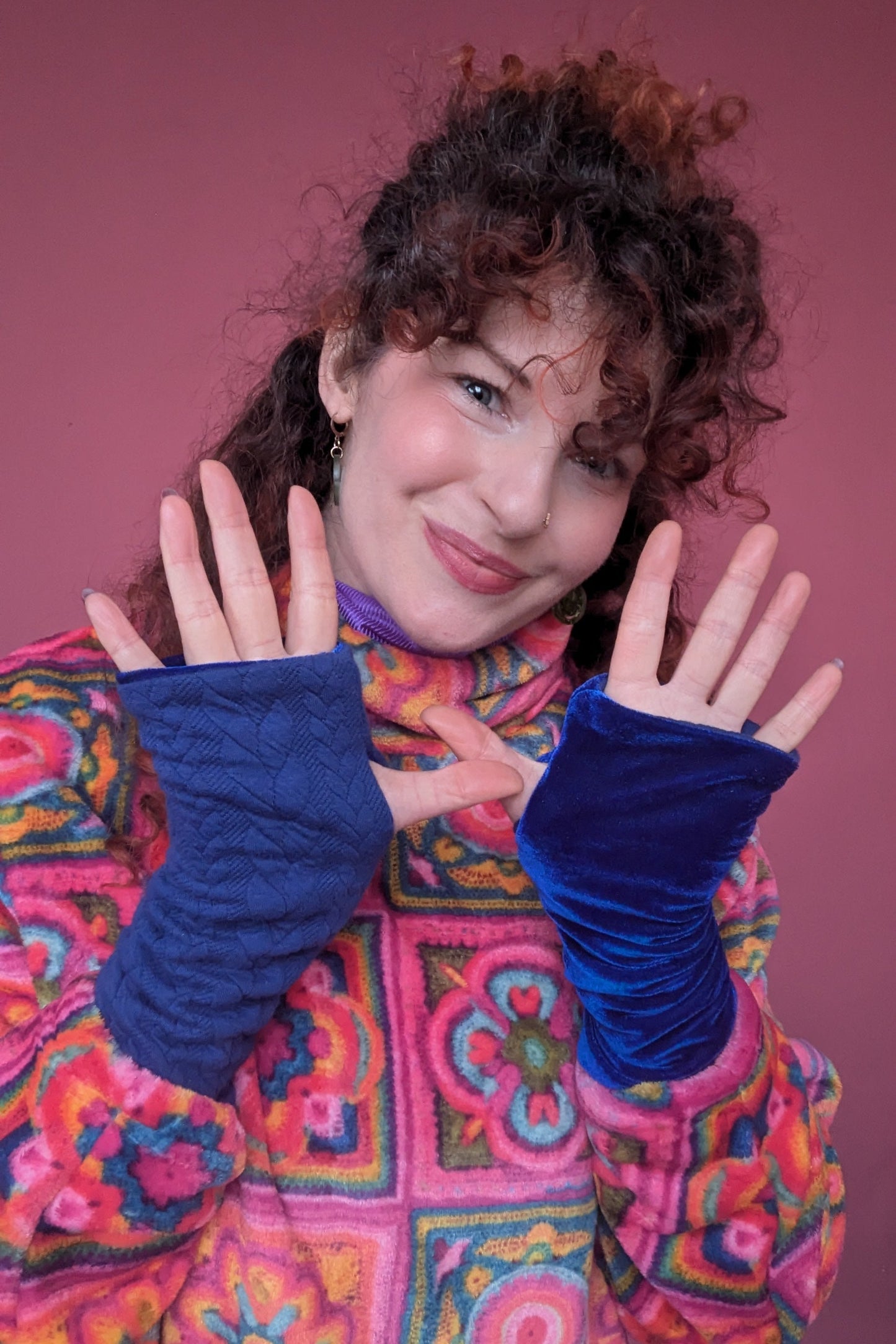 Reversible Hand Warmers in Royal Blue