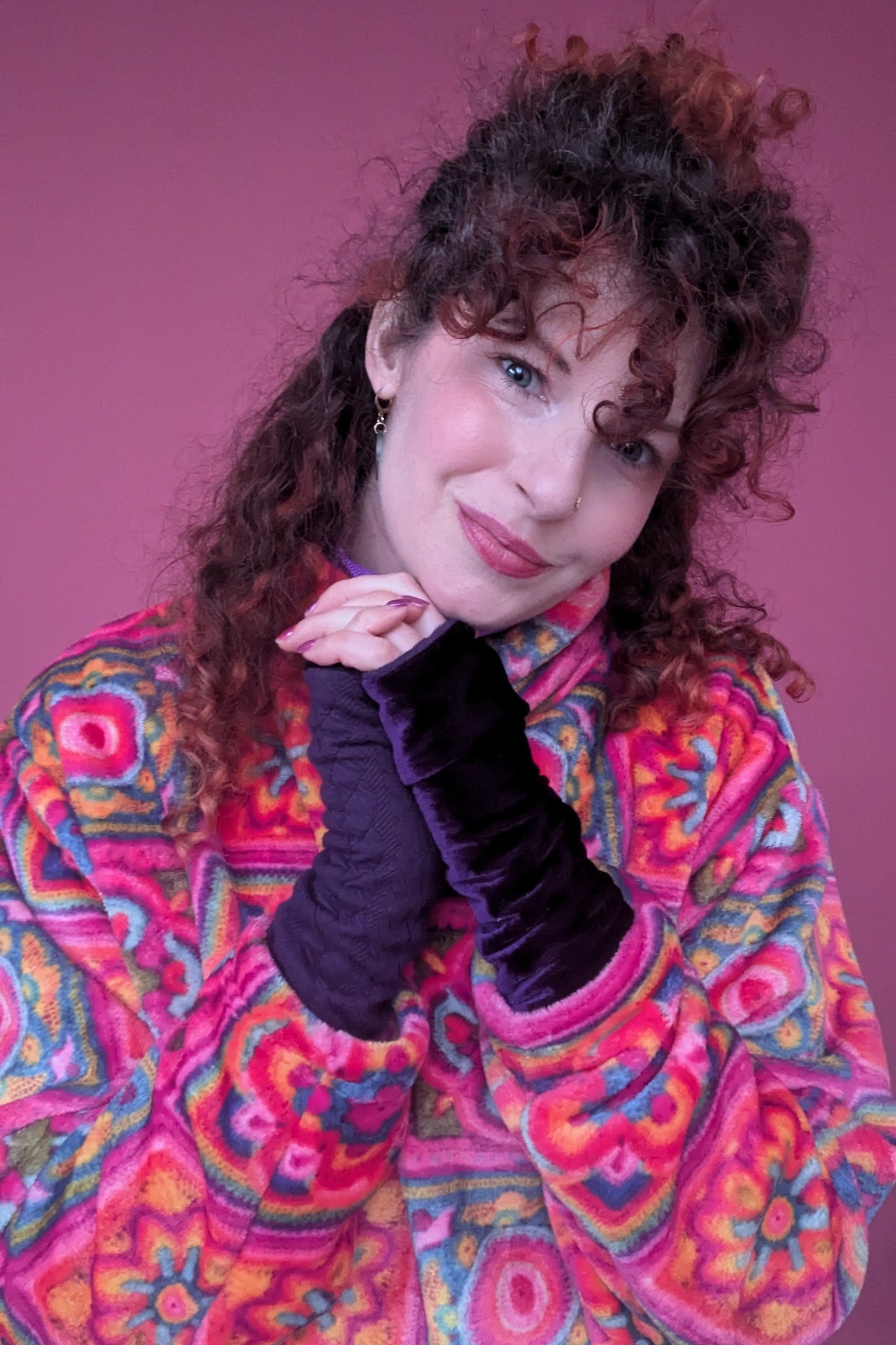 Reversible Hand Warmers in Aubergine Midnight