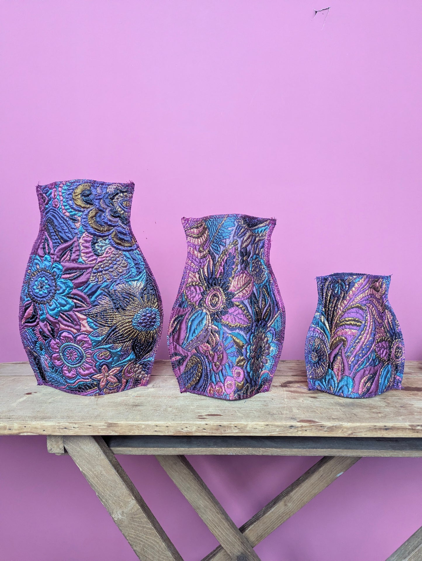 Pop Up Vase in Jewel Floral Fantasy