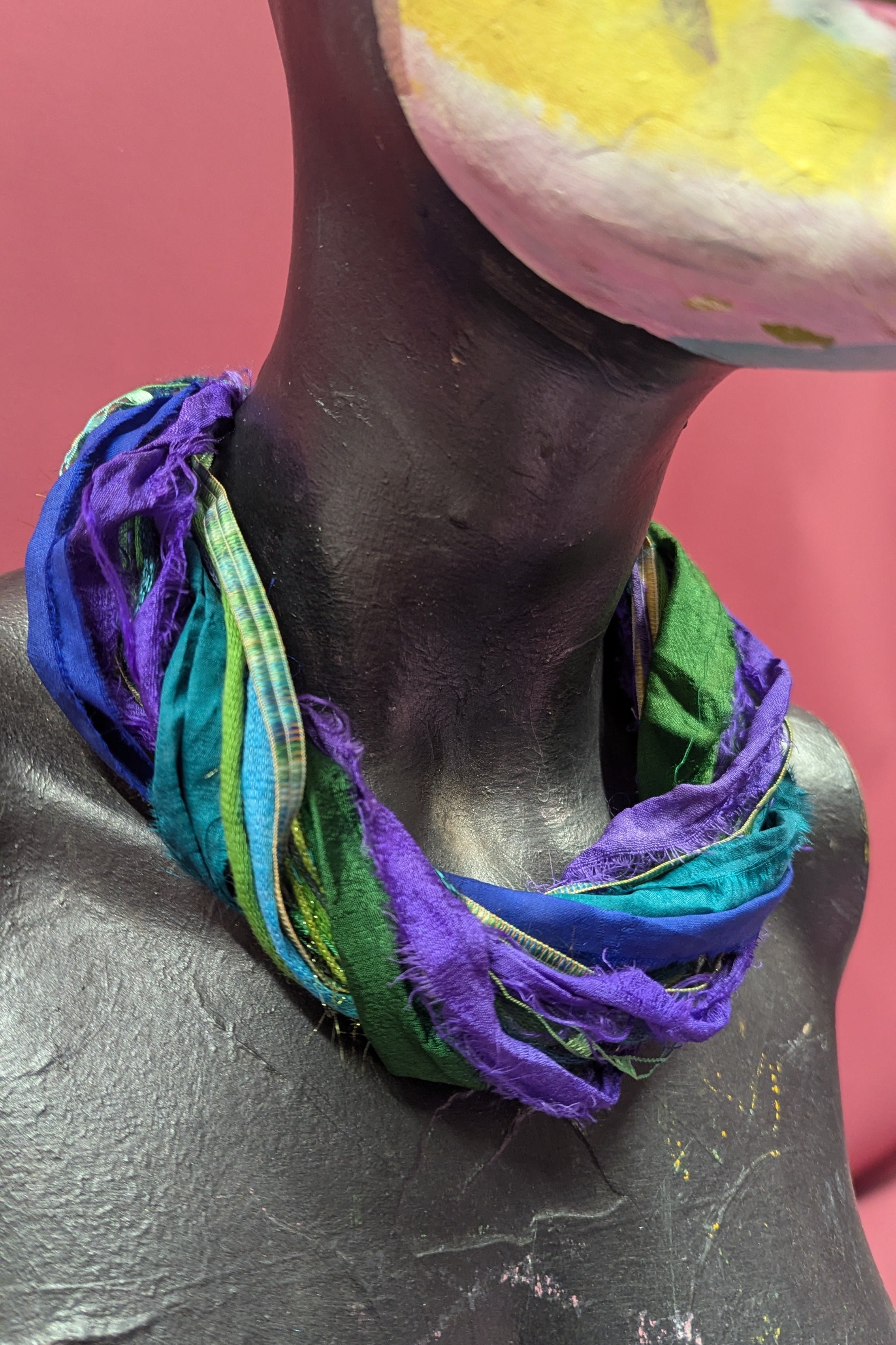 Silk Yarn Necklace in Alchemy - Megan Crook