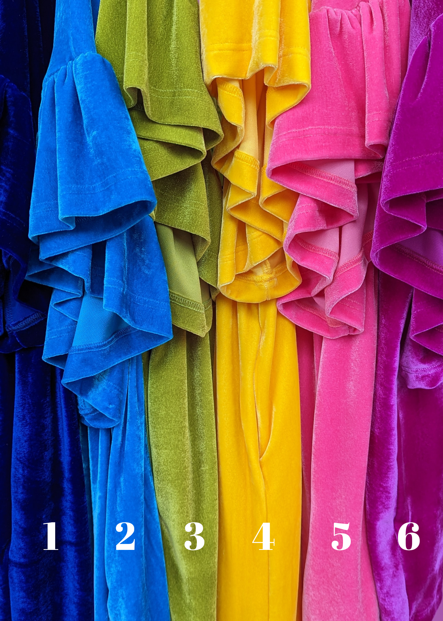 Velvet Batwing Top in Jade + 1 Colour - Megan Crook