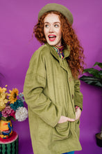 Load image into Gallery viewer, Corduroy Long Chore Jacket in Olive
