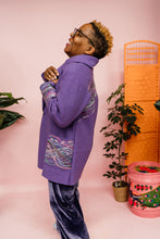 Load image into Gallery viewer, Embellished Short Wool Coat in Lilac