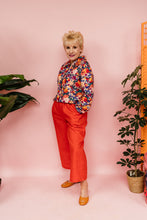 Load image into Gallery viewer, Pleated Culottes in Red Linen