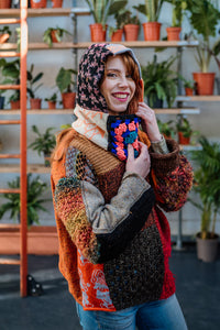 1 of 1 Patchwork Hood - Pattern Clash