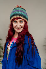 Load image into Gallery viewer, Striped Beanie Hat in Multi