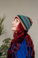 Load image into Gallery viewer, Striped Beanie Hat in Multi