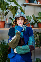 Load image into Gallery viewer, 1 of 1 Patchwork Hood - Aqua