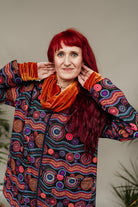 Velvet Cowl in Burnt Orange - Megan Crook