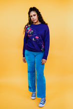 Load image into Gallery viewer, Velvet Straight Leg Trousers in Turquoise