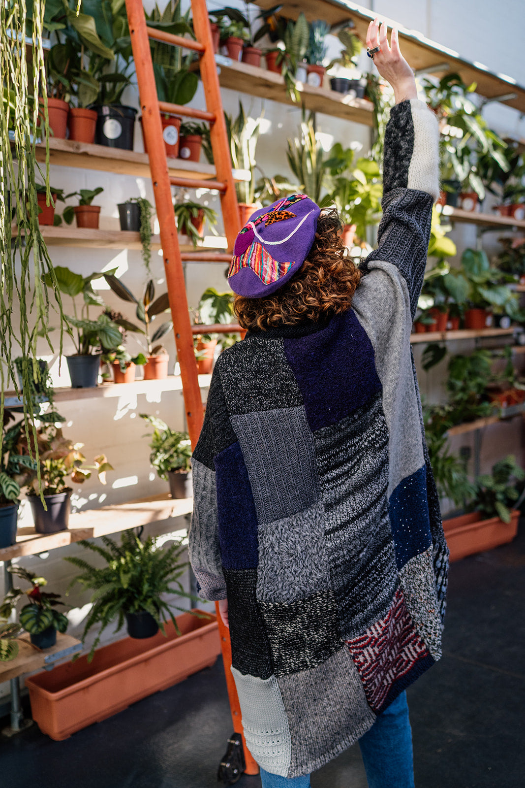 Zero Waste Beret in Purple