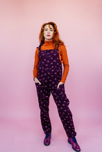 Load image into Gallery viewer, Rainbow Cord Dungarees in Purple