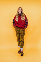 Load image into Gallery viewer, Pleated Trousers in Leopard Cord