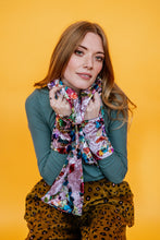 Load image into Gallery viewer, Velvet Wrist Warmers in Multi Floral
