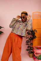 SALE - Liberty Box Jacket in Pale Multi L - Megan Crook