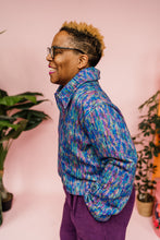 Load image into Gallery viewer, Liberty Box Jacket in Purple Multi