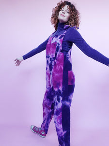 Long Sleeved Turtleneck in Purple Lurex