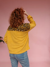 Load image into Gallery viewer, Half Zip Pullover in Mustard Yellow