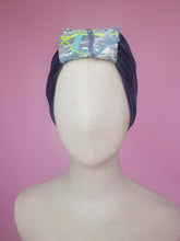 Load image into Gallery viewer, Embellished Velvet Headband in Steel Grey