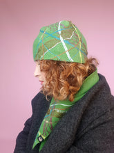 Load image into Gallery viewer, Lambs Wool Embellished Cloche Hat - Clover Green