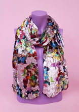 Load image into Gallery viewer, Velvet Scarf in Multi Floral