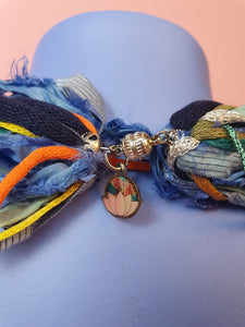 Silk Yarn Necklace in Beach Hut