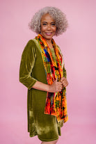 Velvet Swing Dress in Olive + 1 Colour - Megan Crook