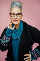 Velvet Cowl and Wrist Warmers Set in Sage - Megan Crook