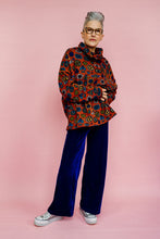 Load image into Gallery viewer, Velvet Straight Leg Trousers in Royal Blue