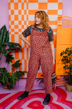 Load image into Gallery viewer, Cord Dungarees in Leopard