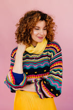 Load image into Gallery viewer, Cotton Knit Cowl in Lemon Yellow
