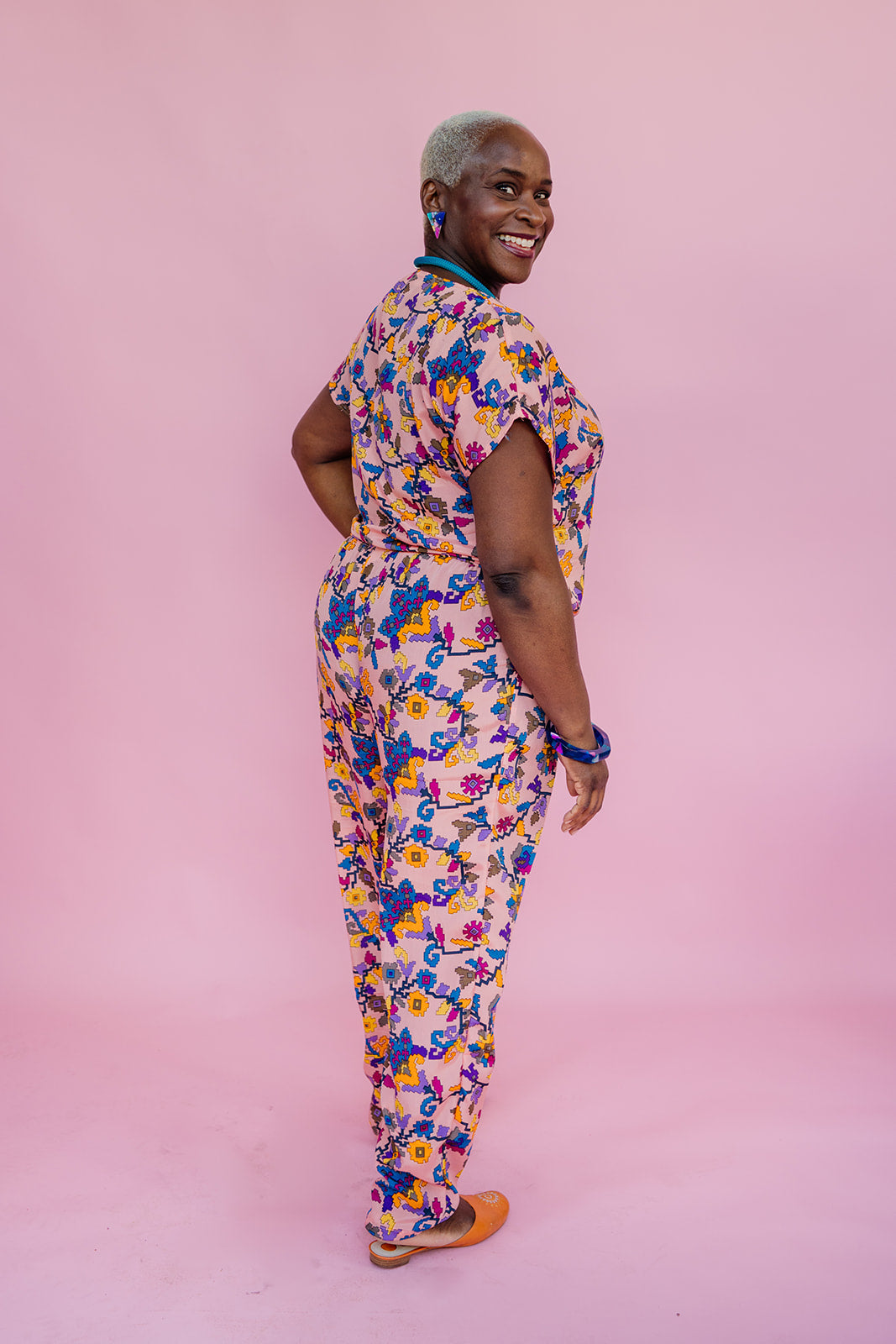 SALE - Shift Blouse in Floral S