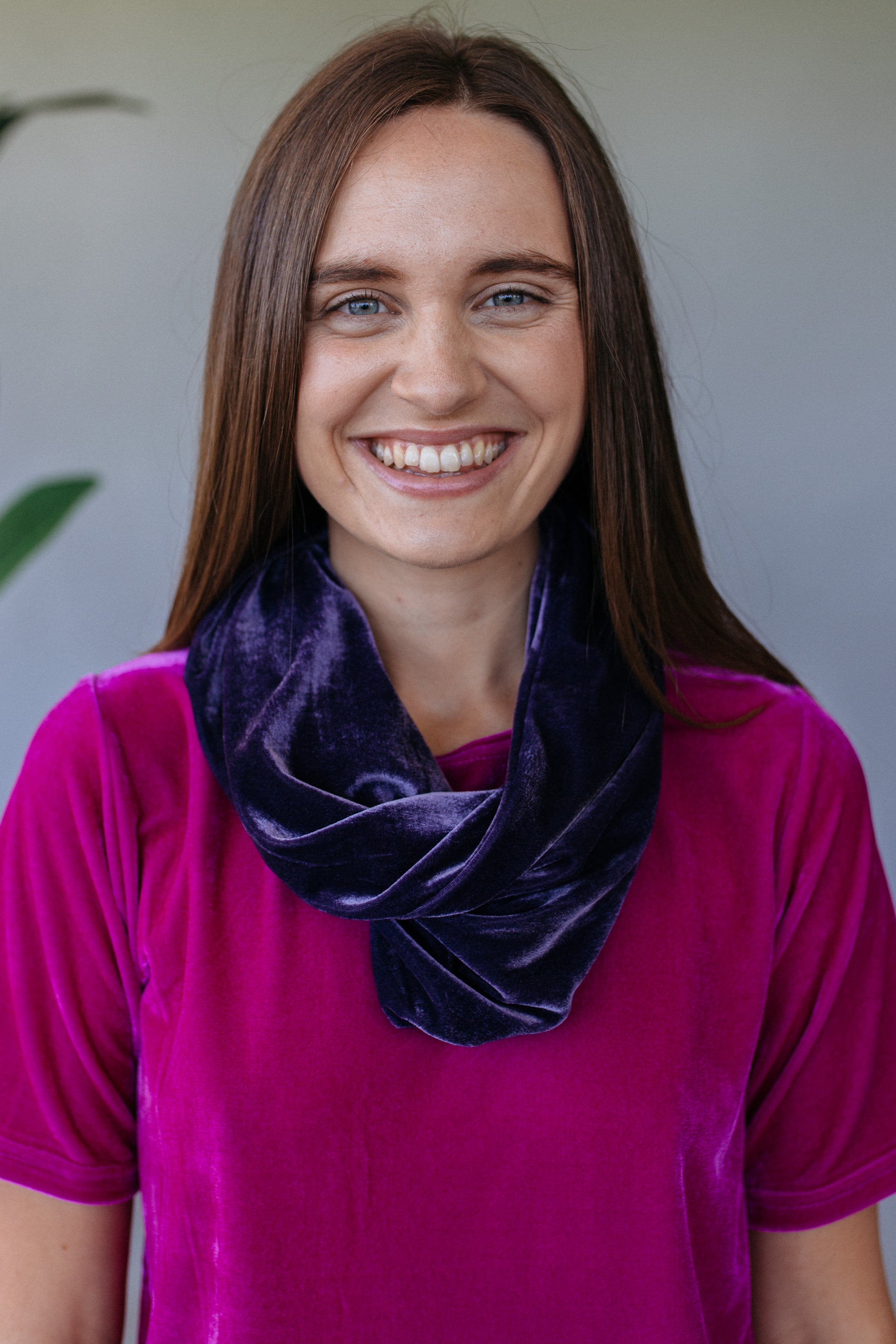 Velvet Cowl in Lavender Grey - Accessories - Megan Crook