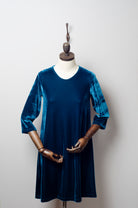 Teal Velvet Swing Dress - Dress - Megan Crook