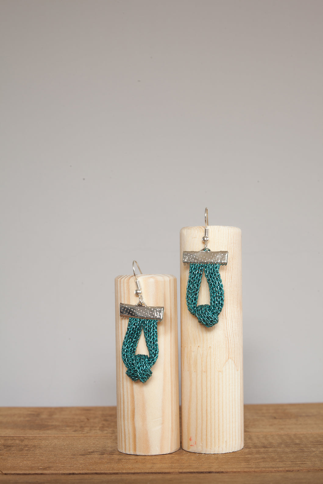 Knot Chain Earrings in Aqua - Accessories - Megan Crook