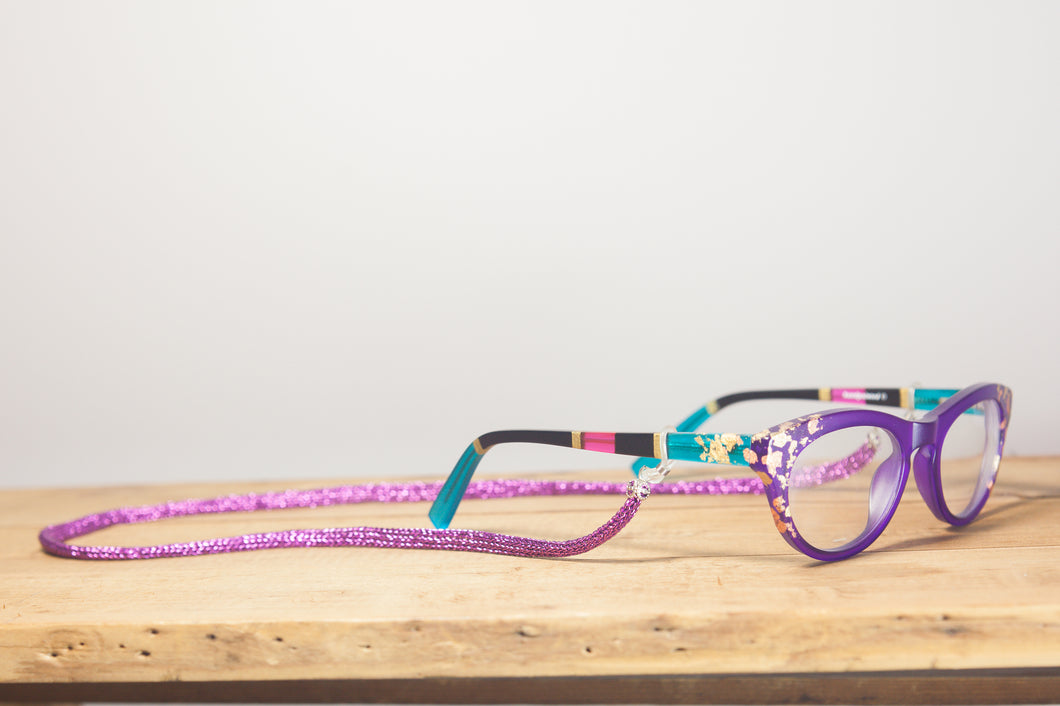 Glasses Chain in Magenta - Necklace - Megan Crook