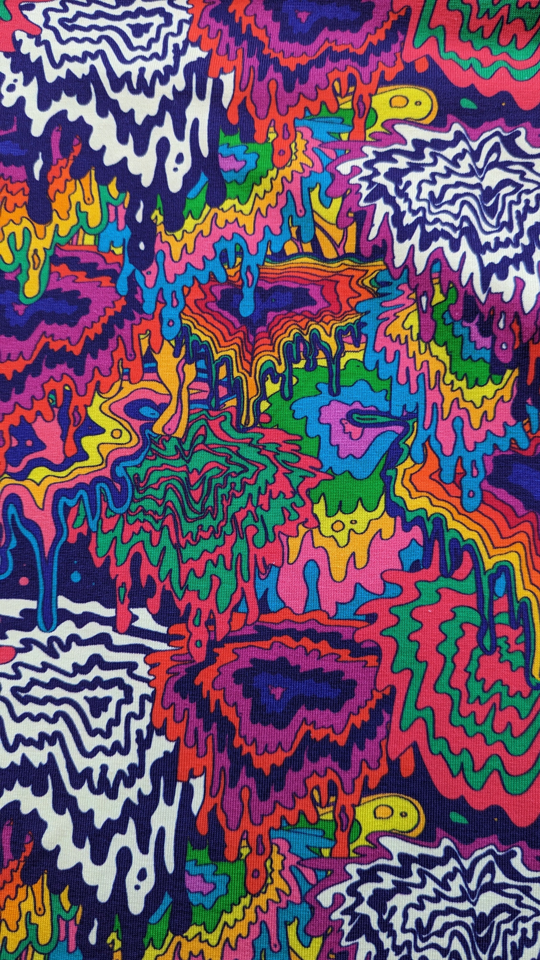 Long Sleeved Turtleneck in Rainbow Drip - Megan Crook