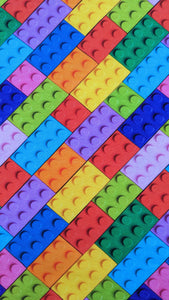 Long Sleeved Turtleneck in Rainbow Lego