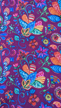 Load image into Gallery viewer, Rain Coat in Berry Floral Paisley