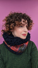 Load image into Gallery viewer, Mohair Snood in Red Tartan
