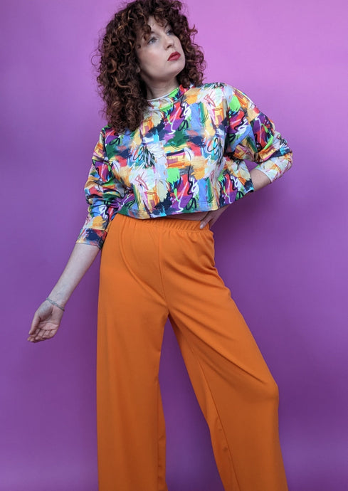 Palazzo Trousers in Orange